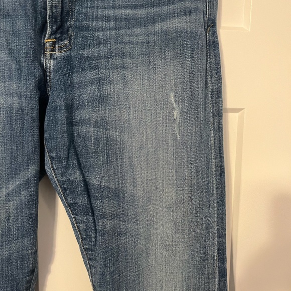 LUCKY BRAND Women Medium Wash SIENNA SLIM BOYFRIEND Jeans Size 12/31 Distressed - Picture 2 of 13